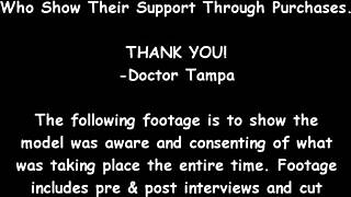 blaire celeste, ready for the procedure at lunch with doctor tampa's gloved hands?