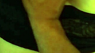 she's got those big tits and she's masturbating with a fetish twist in this casual scene