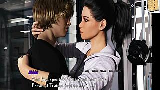 Hot brunette gets fucked by monster cock in gym 😏