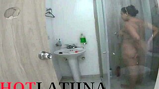 First gay shower experience ever with stepson from Colombia