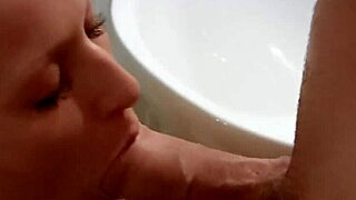 Hot Blonde Waitress Slams Tourist with Hardcore Fucking in Bathroom on Break