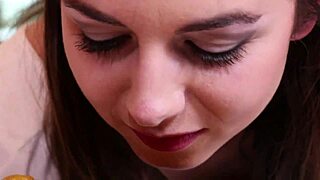 blonde and brunette lesbians tease natural tits and asses