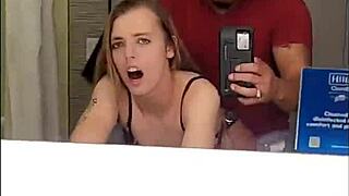 A beautiful college freshman I meet in a town club has sexual intercourse with me in a hotel lavatory