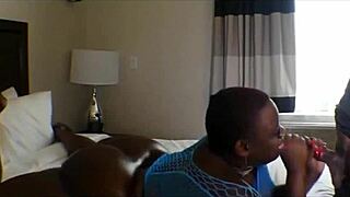Marley got fucked hard by a black ebony milf