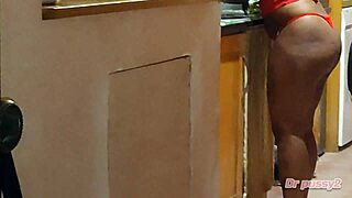 Tia filmed in thong by nephew in summer