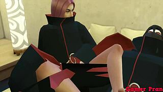 Akatsuki Porn Ep 6: Kakuzu Sets Up Wild Trio with Sakura and Konan