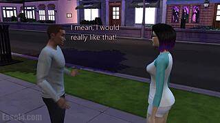 Lucy and Aiden in submissive anal fucking scene