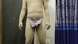 clothessed Tarzan plays jungle for shy delights