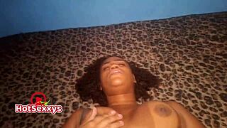 couple fucks doggystyle before new year's, cum on ass