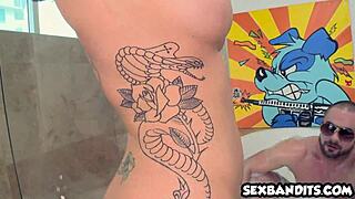 Dövmeli Latina Christy Mack'in Büyük Kıçı Sertçe Sikiliyor 😍