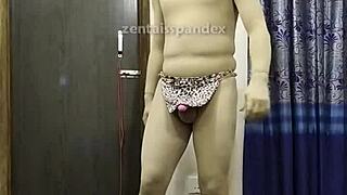 clothessed Tarzan plays jungle for shy delights