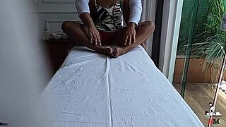 Hidden Camera Tantric Massage in Women's Office Real Video