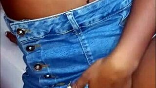 at my door, a married brunette sits offering herself since husband is at work