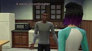 Lucy and Aiden in submissive anal fucking scene