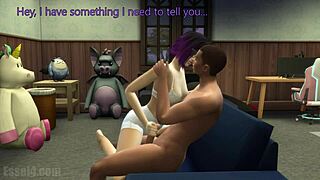 Lucy and Aiden in submissive anal fucking scene