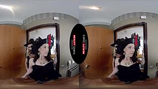 Bitchy Halloween Witches in VR Doggystyle Fun