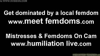 Eat your cum, slave, as I command in POV!