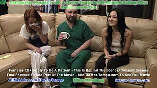 doctor tampa gives blaire celeste sports physical with nurse stacy shepard