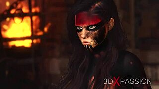 Big Tits Super Slut Screams During Hard Anal With Hot Shemale Futanari In Dark Dungeon!