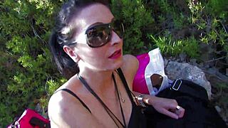 Couple making out in public space – amateur French couple caught on tape