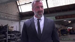 Anita Rover GETS HARD DEEPTHROAT Action in Stockings