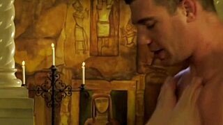 guy gets his butt fingered in a relaxing massage session.