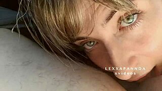 Stunning Blonde Teen 18+ Gives Outdoor Blowjob to Lucky Chubby Geek in Public