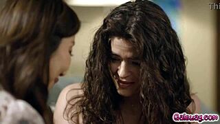 Victoria Voxxx and Nicole Doshi, oh my god, making hot memories with lesbian sex on the couch!