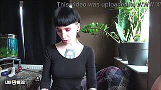 Femdom pegging action with Lou Nesbit and Lia Louise in raw play