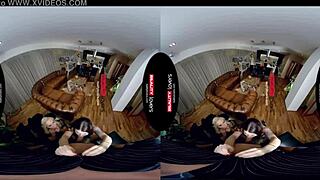 Bitchy Halloween Witches in VR Doggystyle Fun