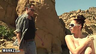 Busty Gianna Michaels got slammed hard outside under the hot sun