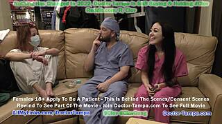 doctor tampa gives blaire celeste sports physical with nurse stacy shepard