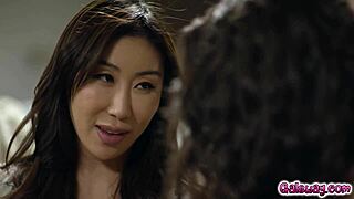 Victoria Voxxx and Nicole Doshi, oh my god, making hot memories with lesbian sex on the couch!