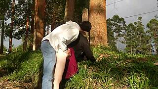 Raw Fucking Outdoors By Homemade Amateur Latina Couple With Big Ass Shaved Hairless Horny Handjob