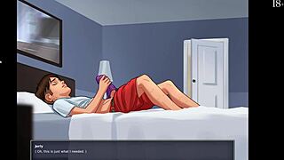 Stepmom sex scenes with monster cock in Summertime Saga Part 1. Petite body takes massive cumshot!