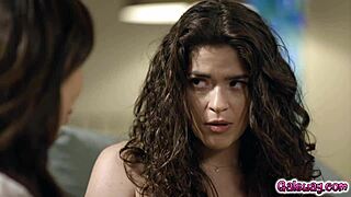 Victoria Voxxx and Nicole Doshi, oh my god, making hot memories with lesbian sex on the couch!