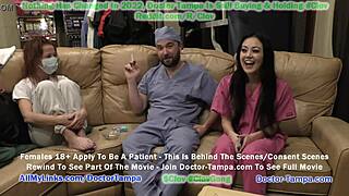 doctor tampa gives blaire celeste sports physical with nurse stacy shepard