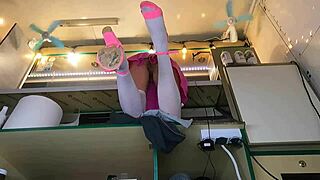 Wow, Alice is spreading her legs right at work today! It's wild.