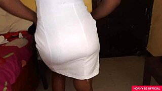 Oh wow, the sexy horny nurse seduced her patient to fuck her big ass!