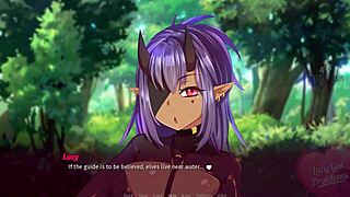 Lucy elf'i büyük canavarıyla yakalıyor!