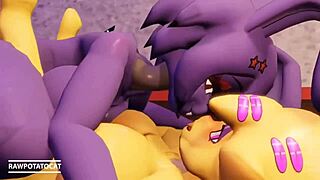 Fredina's Nightclub Orgy With Shemale Cumshots!