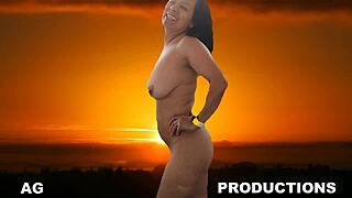 In this 4K preview, the latina dances nude while shaving her big tits and ass with Agarabas and Olpr.