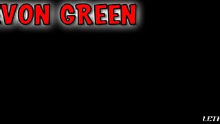 Devon Green roleplays while masturbating her small tits