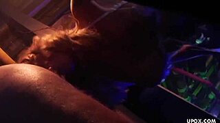 anna nova dives into a steamy interracial threesome, riding hard all night long.