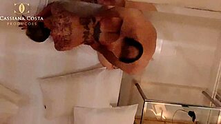 Cassi Balances on Her Husband While Sucking His Cock