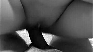 In this homemade scene, a petite girl pleases a guy with his huge cock, reaching orgasm.