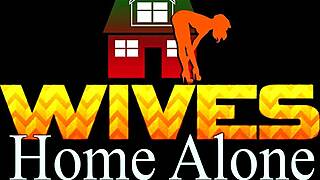 Horny wifey couldn't resist getting aroused while her man was away, indulging in solo play.