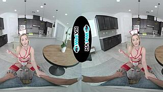 that horny nurse is getting fucked so hard in pov vr, big tits bouncing 😈