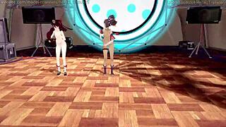 Genshin Impact MMD with Layla and Kirara in Timber Dance