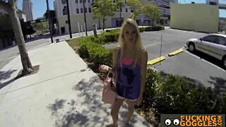 Blonde milfr gets to make money taking cock